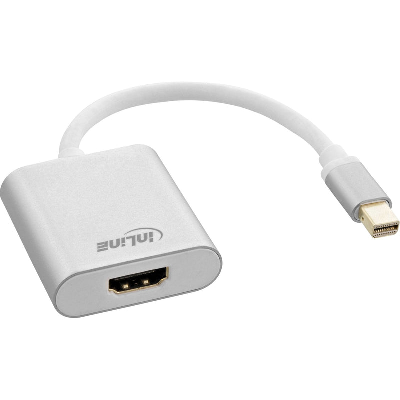 Inline Adapter Mini DisplayPort HDMI Aluminium With Audio, 4K/60HZ, White 0,15M