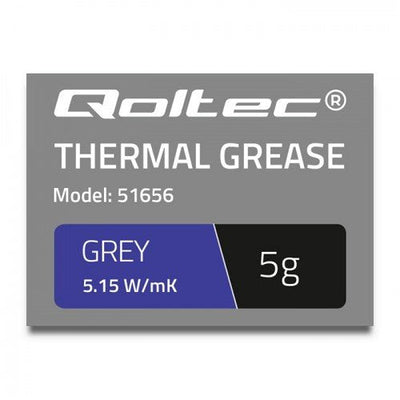 Qoltec 51656 Pasta Thermal 5.15W M-k 5G Grey — image 1