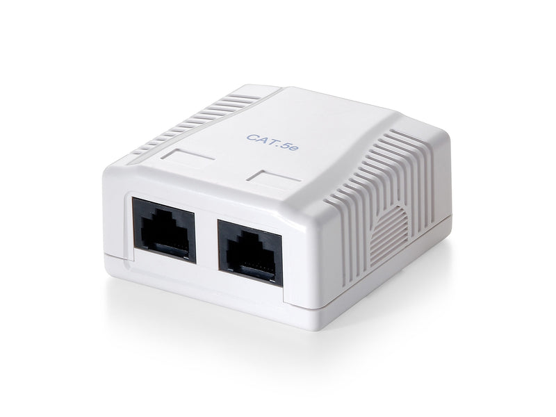 Equip Roseta Surface Categoria 5E 2 Hembras RJ45
