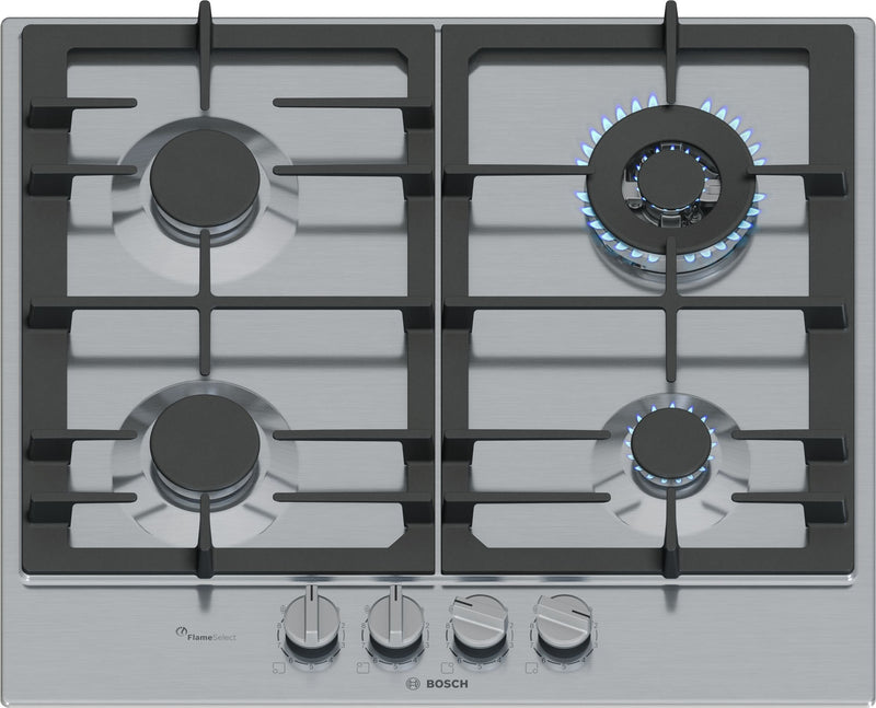 Bosch Serie 6 PCH6A5I90 Hobs Steel Inoxidable Integrado 60CM Encimera Gas 4