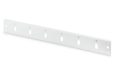 Digitus Panel Front Vertical 6 Ports 1U Grey — image 1