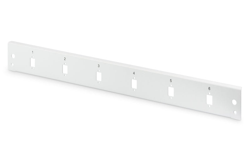 Digitus Panel Front Vertical 6 Ports 1U Grey