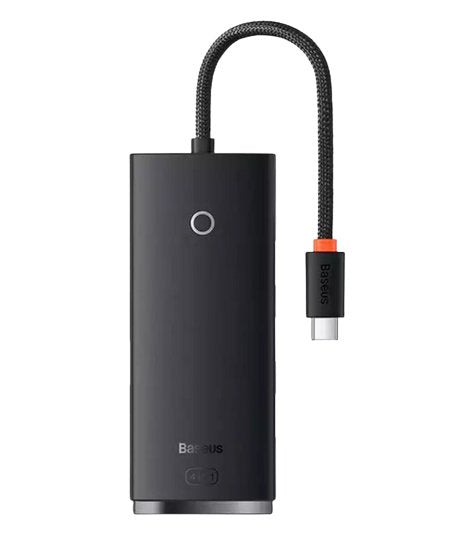 Baseus Hub Lite Series 4-IN-1 Adapter (Type-c To 4x USB-A 3.0 5GB/S) Cable 0.25M, Black (WKQX030301)