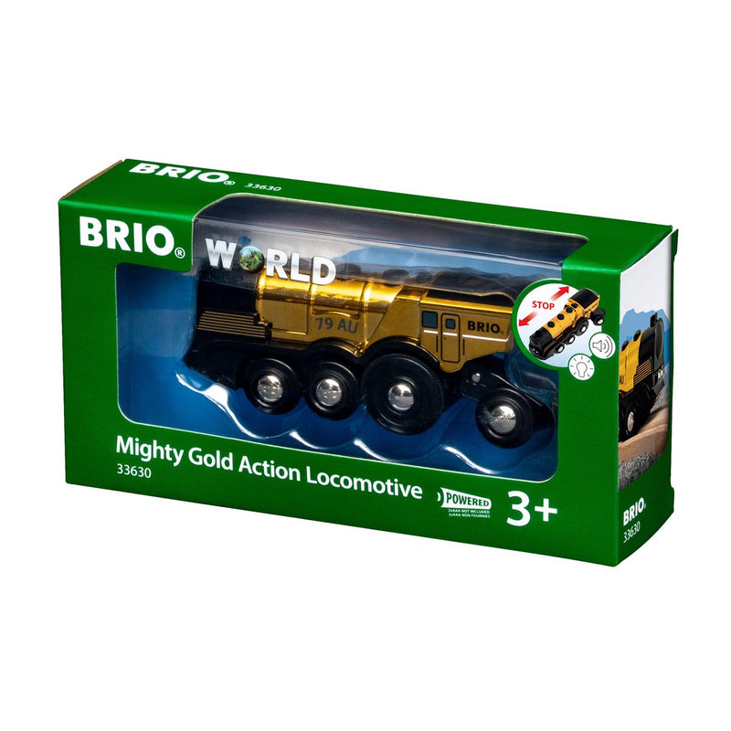 Brio World Locomotora Battery World Golden With Light And Sound Vehículo Toy 33630