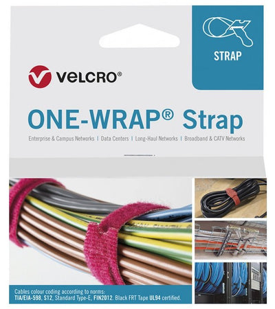 Velcro® One-wrap® Strap Klett-cablebinder 20MM X 330MM 100 Pieces Black — image 1