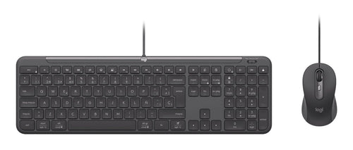 Logitech Keyboard German + Mouse MK620 Home / Office USB Qwertz Graphite — image 1