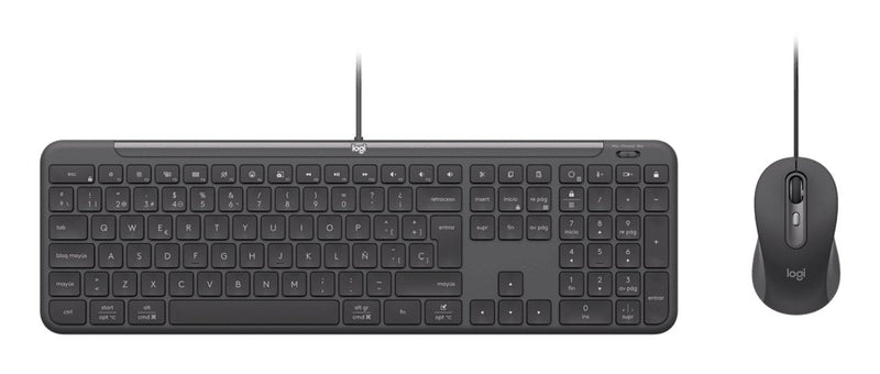 Logitech Keyboard Spanish + Mouse MK620 Black