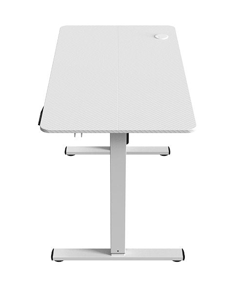 Mars Gaming Desk Gaming Mgd-ergopro White 110X60/ Ajuste Height Eléctrico 73-118CM/ Fibre Carbono/ Stand Headp — image 1