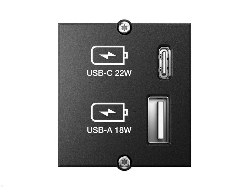 Bachmann 917.227 Socket Power USB a + USB C Black