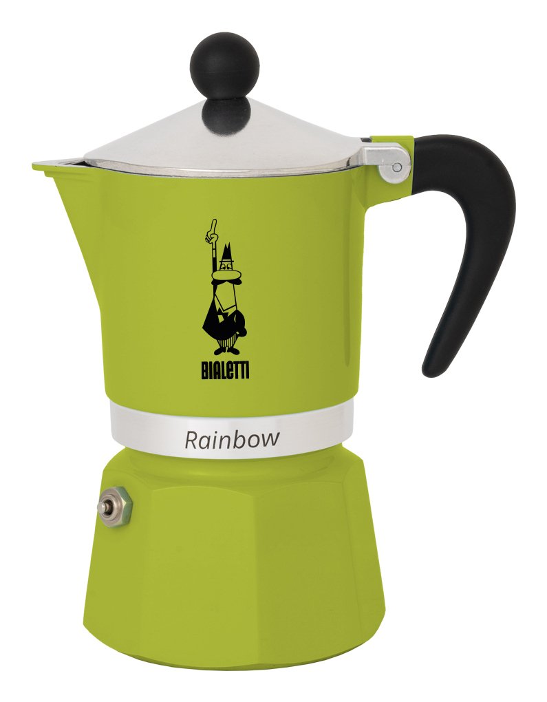 Bialetti Coffee Machine Italiana Rainbow Aluminium Black Green