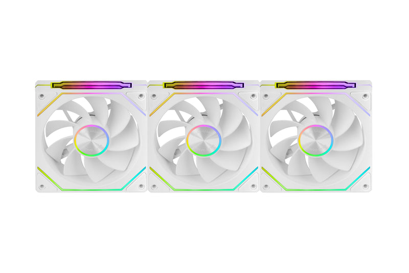 Mars Gaming Pack 3 Fans Invertidos MF-LINKFINITYKIT2R 12CM ARGB White