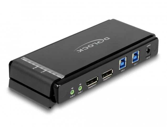 Delock 11476 DisplayPort 1.4 KVM Switch 8K 60 HZ With USB 5Gbps And Audio