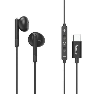 Hama Headphone Intrauditivo USB-C Classy Microphone Cable 1.2M Colour Black — image 1