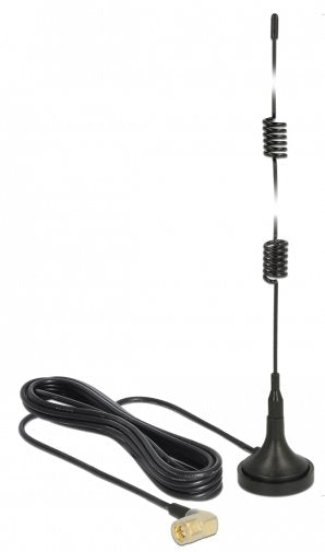 Delock LTE Antenna Sma Connector Male 90 2.5 dBi Starr Omnidirektional With Magnética Base And Cable Connectio