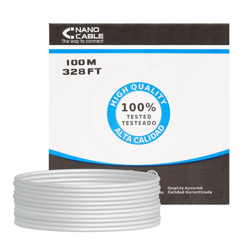 Nanocable Bobina Network Cable Rigido RJ45 CAT.5E FTP AWG24 100M - Grey