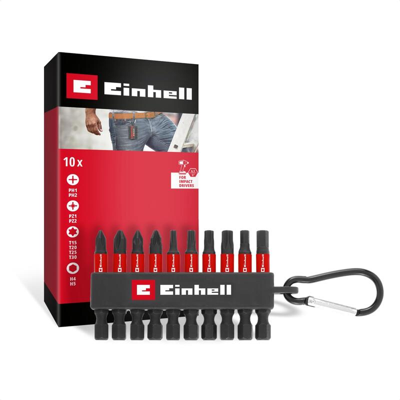 Einhell Mosquetón With 9 Puntas Impacto Surtidas