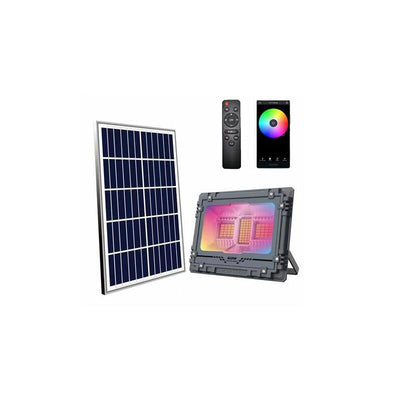 Elbat Foco Solar LED RGB 60W - 515LM - Bluetooth - Battery 5V/6AH - Control Remote - IP67 — image 1