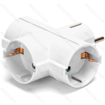 Aigostar Plug Conversion German 1A 3 16A Vertical White — image 1