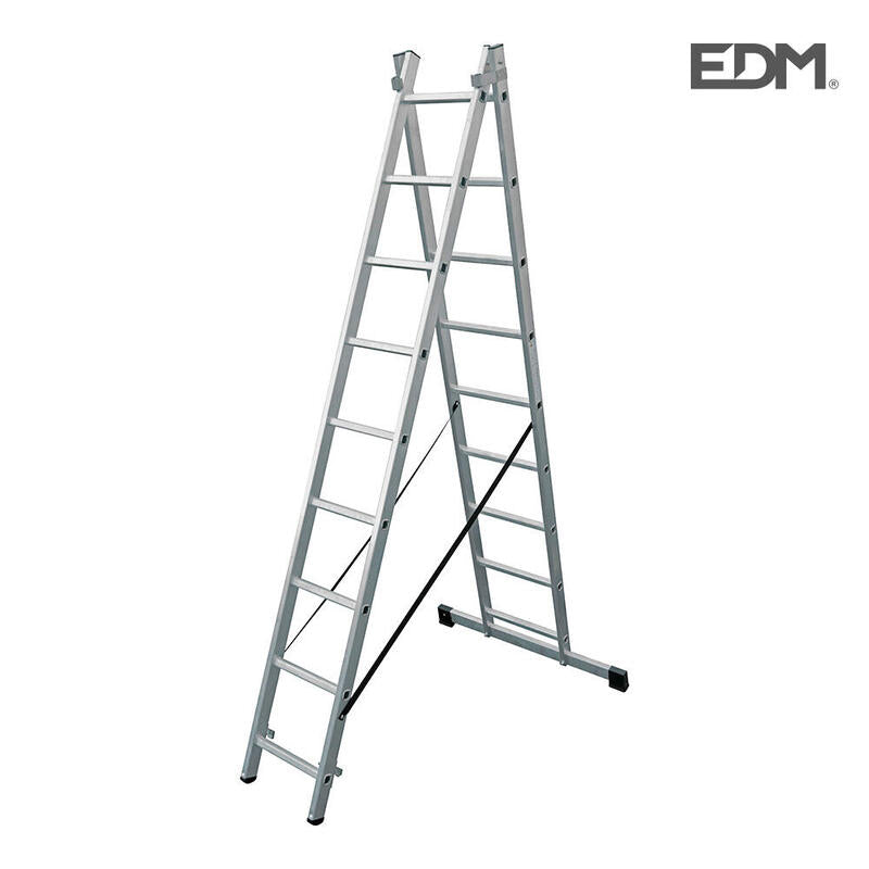 EDM Ladder Transformable Aluminium 2X9 Peldaños