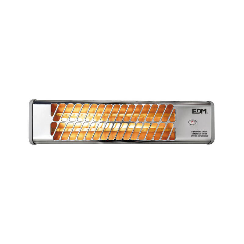 EDM Estufa Bathroom Cuarzo - Model Cromo - 600-1200W Orientable -