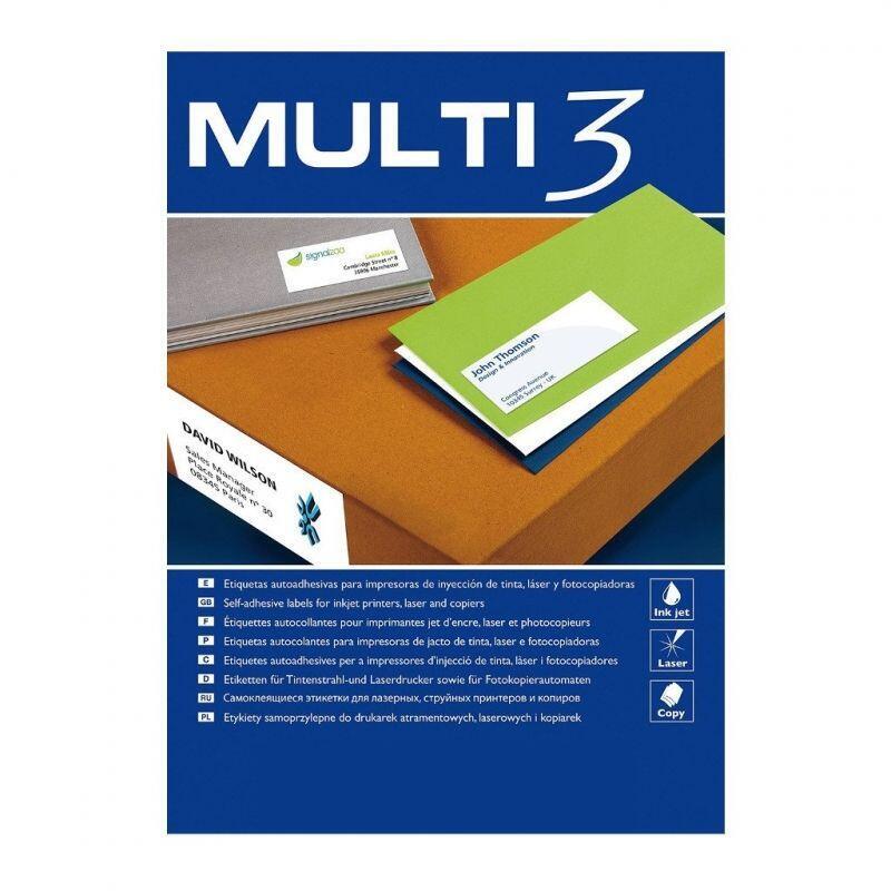 Apli Labels Adhesivas MULTI3 105 X 37MM 100 Hojas