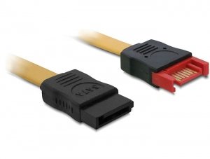 Delock Cable Extensión SATA 6GB/S Male SATA Female 50CM Yellow — image 1