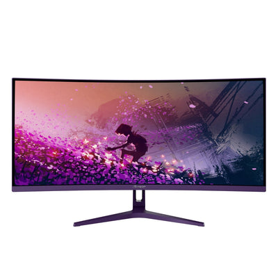 Arozzi Monitor Nova 34 Curved 34 3440 X 1440 Pixels 4K Ultra HD LED Púrpura AZ-NO-34T2K165-PP — image 1