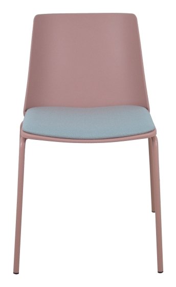 Piqueras And Crespo Pack 4 Chairs Orgaz Bali Grey Claro Housing Pink And Chasis Pink — image 1