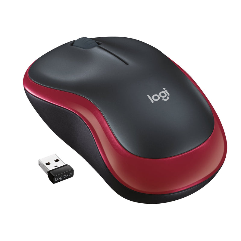 Logitech Mouse M185 Wireless Red 910-002237