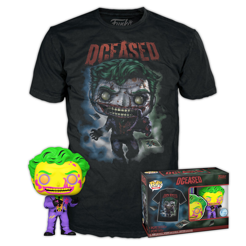 Set Figure Pop & Tee DC Comics Joker Size M