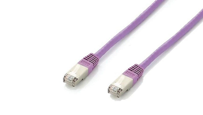 Equip Network Cable CAT.6A S/FTP 2x RJ45 15.00M Lila Lszh Polybeutel