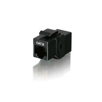 Equip Adapter Kit 8 Units RJ45 Categoria 6 H/H Keystone Panel Black
