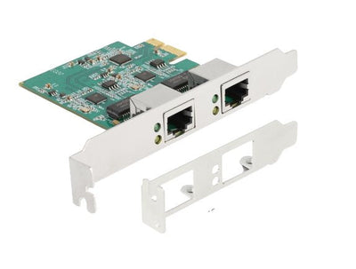 Delock 88101 Card Pci Express X1 a 2 X RJ45 2,5 Gigabit LAN — image 1