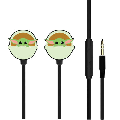 Headphone Button Baby Yoda Multicolour Jack 3.5MM/Cable 120CM — image 1