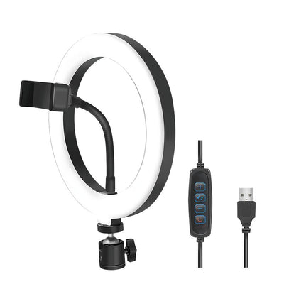 Logilink Ring Light Selfie Smartphone , Diámetro 20CM, Cable 1,8M — image 1