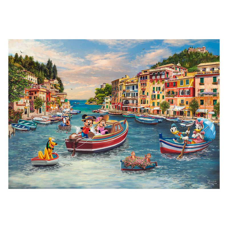 Schmidt Spiele Thomas Kinkade Studios: Disney - Mickey And Minnie Italia, Rompecabezas 1000 Pieces 58053