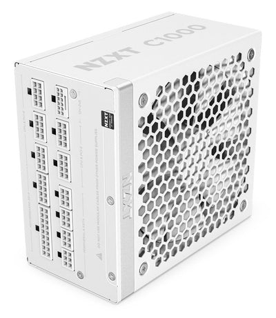 Nzxt Power Supply C1000 White PC White 1X Connector Graphics Card 16 Pines, 6X Pcie, Gestión Ca — image 1
