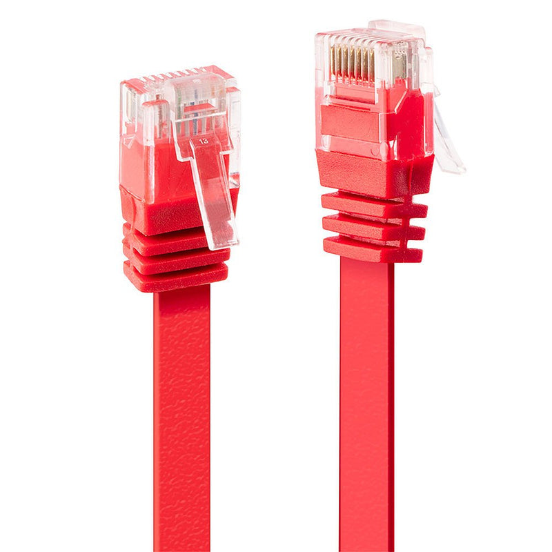 Lindy Network Cable CAT.6 Tape Plana Without Blindaje Red 5M