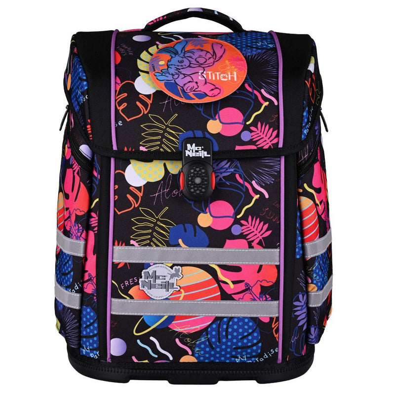 Mcneill Set Of Backpack School Perfecto 5TLG. Disney-stitch Iii
