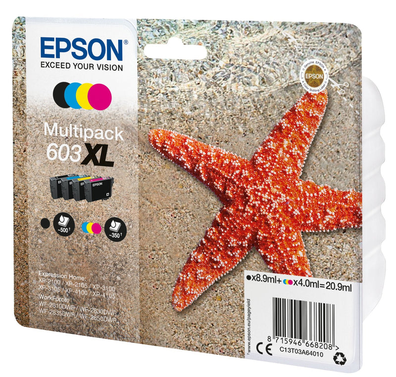 Epson Ink Multipack XL Estrella Mar 4 Tintas 603XL RF / Am Multi