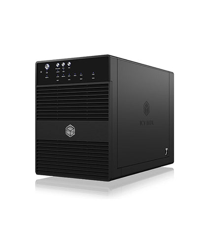 Icy Box External Enclosure 4X Drives 3,5 USB 3.0, Esata, IB-3640SU3 - Black — image 1
