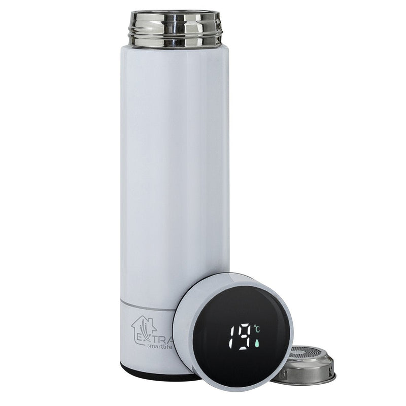 Extralink MUG-SMART500 White Mug Travel 500ML White Steel Inoxidable
