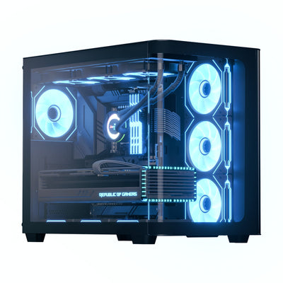 Aerocool PC Case P500C-G-BK-V1 Black Glass Tempered X 3 ACCM-PN01043.11 — image 1