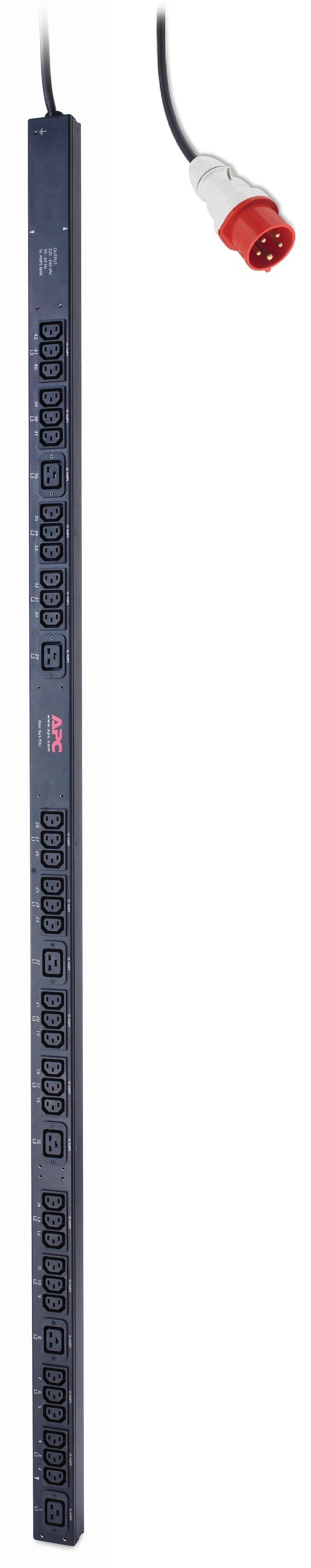 Apc Basic Rack Pdu Zero U Unit Distribución Power Assembly Bastidor) Ca 230/400V Trifásico Input: IEC 60309 16
