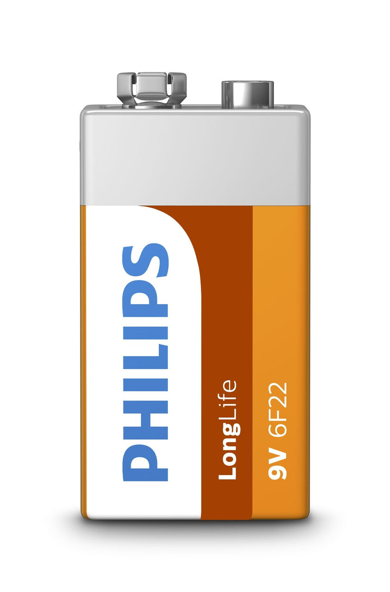 Philips Longlife Battery 6F22L1B/10 9V Longlife