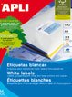 Labels Autoadhesivas -100 Hojasapli 01289 Printers Inkjet / Láser And FOTOCOPIADORAS105X48MMCOLOR White — image 1