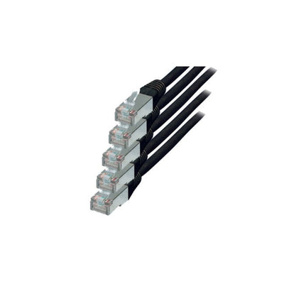 S-conn CAT.6 S/FTP 0.5M Network Cable Black 0,5M CAT.6 S/FTP (s-STP) — image 1