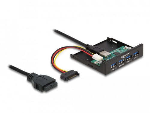 Delock Panel 3.5 Internal USB 3.2 Gen 1 Hub 4 Port — image 1