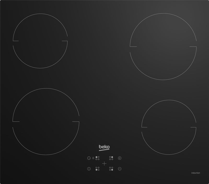 Beko Board Inducción HII64401QT Hobs Black Integrado 60CM 4 Zona(s)