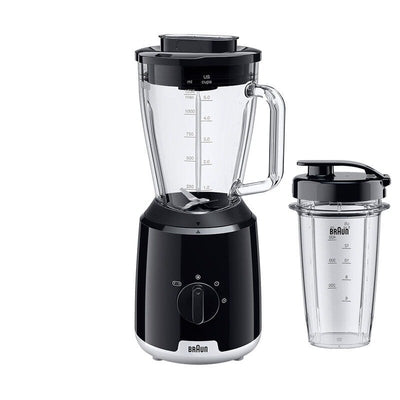Braun Blender Glass JB1051BK 1.25L With 2 Velocidades 600W Black — image 1